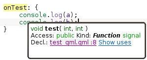 Slot and its corresponding signal