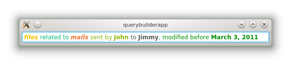 Query builder widget